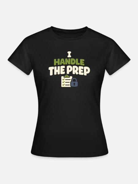 Voorbereider van Noodplanner voor Gezinsvoorziening - Vrouwen T-shirt - zwart