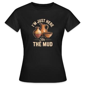 Art de la poterie Atelier d’atelier en argile - T-shirt Femme - noir - Devant - AI Model Female 172 dark (172cm)