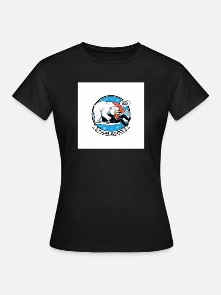 PolarJustice Karikatur - Frauen T-Shirt - Schwarz