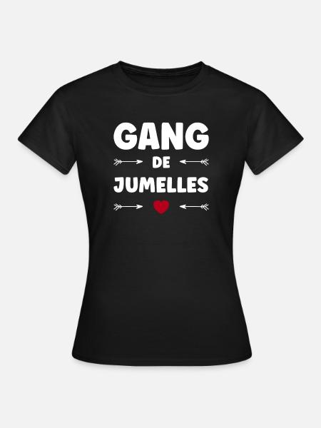 TWIN GANG - Frauen T-Shirt - Schwarz