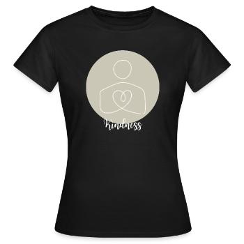 Herzlinie der Freundlichkeit - Frauen T-Shirt - Schwarz - Vorne - AI Model Female 172 dark (172cm)