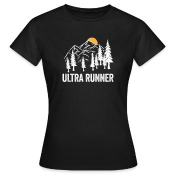 Coureur d’ultra - T-shirt Femme - noir - Devant - AI Model Female 172 dark (172cm)