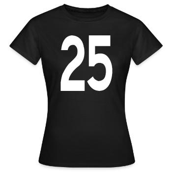 Débuts amicaux 25 - T-shirt Femme - noir - Devant - AI Model Female 172 dark (172cm)