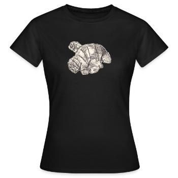 Ingwer Skizze - Frauen T-Shirt - Schwarz - Vorne - AI Model Female 172 dark (172cm)