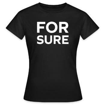 Sicher - Frauen T-Shirt - Schwarz - Vorne - AI Model Female 172 dark (172cm)
