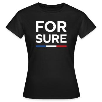 Sicher - Frauen T-Shirt - Schwarz - Vorne - AI Model Female 172 dark (172cm)