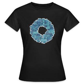 Soundsystem Reggae - Frauen T-Shirt - Schwarz - Vorne - AI Model Female 172 dark (172cm)