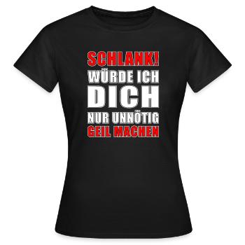 Dicton amusant - T-shirt Femme - noir - Devant - AI Model Female 172 dark (172cm)