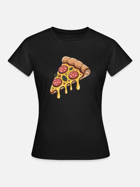 Pizza Pizzabäcker - Frauen T-Shirt - Schwarz