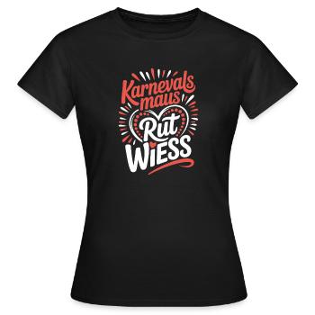 Souris de Carnaval, Rut, Wiess, Cologne, Cologne, Souris de Carnaval, - T-shirt Femme - noir - Devant - AI Model Female 172 dark (172cm)