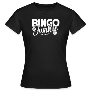 Joueur de bingo Bingo Bingo Junkie Bingo - T-shirt Femme - noir - Devant - AI Model Female 172 dark (172cm)