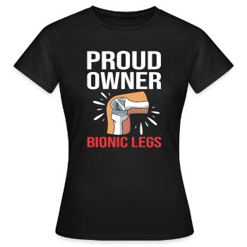 Knie Operation Knie OP - Frauen T-Shirt - Schwarz - Vorne - AI Model Female 172 dark (172cm)