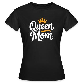 Queen Mom - Women's T-Shirt - black - Front - AI Model Female 172 dark (172cm)