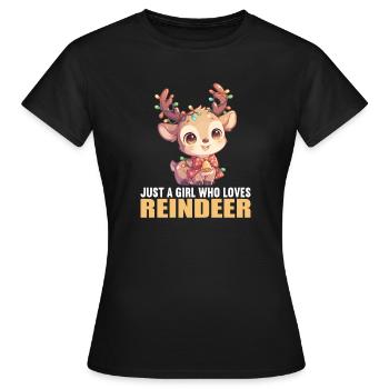 Renne Renne - T-shirt Femme - noir - Devant - AI Model Female 172 dark (172cm)