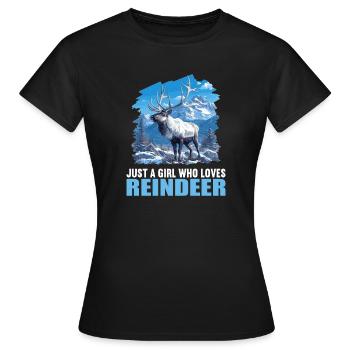 Renne Renne - T-shirt Femme - noir - Devant - AI Model Female 172 dark (172cm)