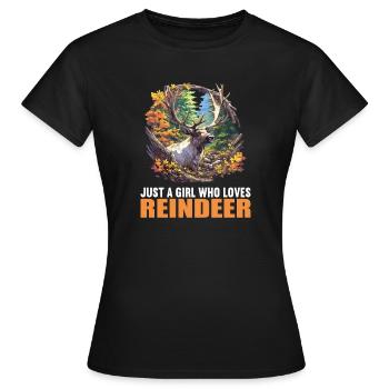 Renne Renne - T-shirt Femme - noir - Devant - AI Model Female 172 dark (172cm)