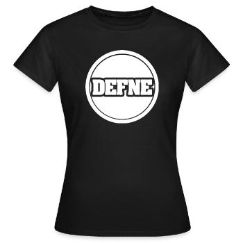 Defne als Legendaer - Frauen T-Shirt - Schwarz - Vorne - AI Model Female 172 dark (172cm)