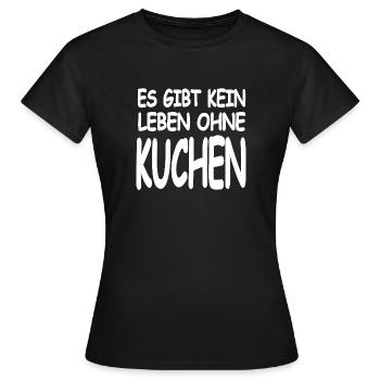 Gâteau - T-shirt Femme - noir - Devant - AI Model Female 172 dark (172cm)