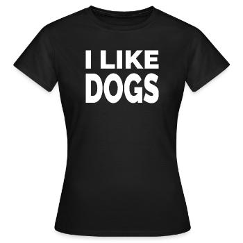 canine - Women's T-Shirt - black - Front - AI Model Female 172 dark (172cm)