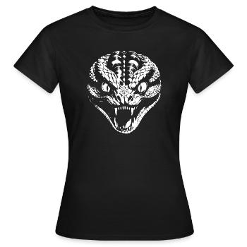 Snake - Frauen T-Shirt - Schwarz - Vorne - AI Model Female 172 dark (172cm)
