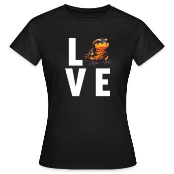 Salamandre de feu Salamandre - T-shirt Femme - noir - Devant - AI Model Female 172 dark (172cm)