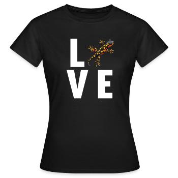 Feuersalamander Salamander - Frauen T-Shirt - Schwarz - Vorne - AI Model Female 172 dark (172cm)