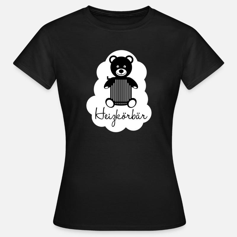 Heating basket bear - Women's T-Shirt - black