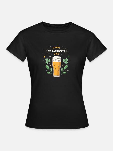 St. Patrick's Day Festbier - Frauen T-Shirt - Schwarz