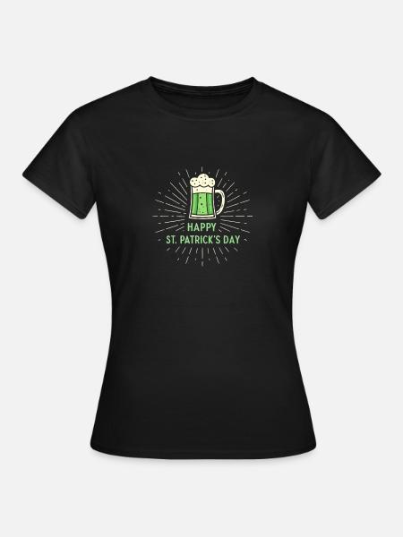 StPatrick Green Glass - Frauen T-Shirt - Schwarz