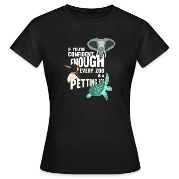 Safari Afrika serengeti wildlife savanne Tiere - Frauen T-Shirt - Schwarz - Vorne - AI Model Female 172 dark (172cm)
