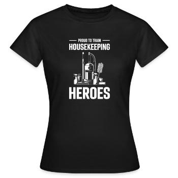 Équipe de nettoyage drôle Société de nettoyage Motive - T-shirt Femme - noir - Devant - AI Model Female 172 dark (172cm)