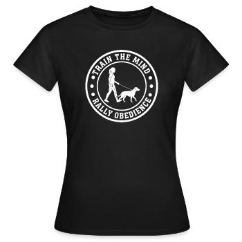 Entraînement sportif de chien d’obéissance de rallye - T-shirt Femme - noir - Devant - AI Model Female 172 dark (172cm)