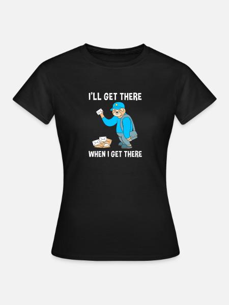 Post Poststempel Postbote - Frauen T-Shirt - Schwarz