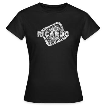 Ricardo als Babybauch - Frauen T-Shirt - Schwarz - Vorne - AI Model Female 172 dark (172cm)