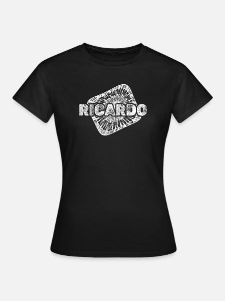 Ricardo als Babybauch - Frauen T-Shirt - Schwarz