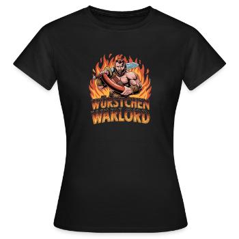 Saucisse Grill Maître Grill Saucisse Barbecue - T-shirt Femme - noir - Devant - AI Model Female 172 dark (172cm)
