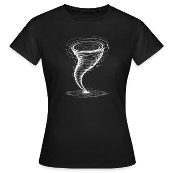 Dictons sur les tornades Tornades Drôle de cadeau de tornade - T-shirt Femme - noir - Devant - AI Model Female 172 dark (172cm)