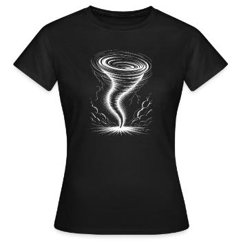 Dictons sur les tornades Tornades Drôle de cadeau de tornade - T-shirt Femme - noir - Devant - AI Model Female 172 dark (172cm)