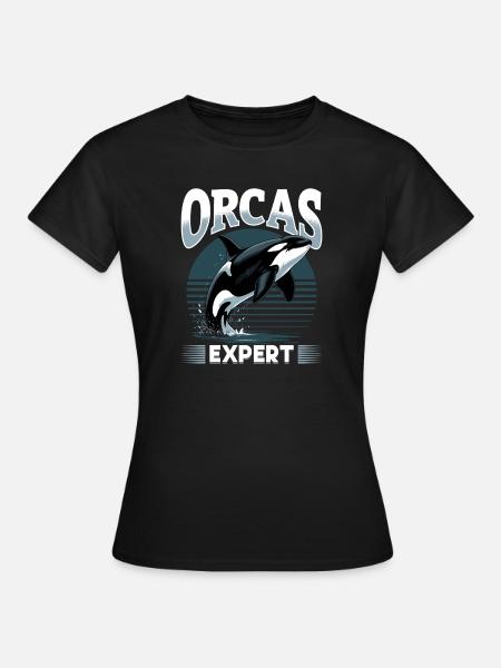 Funny Orca - Frauen T-Shirt - Schwarz
