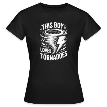 Dictons sur les tornades Tornades Drôle de cadeau de tornade - T-shirt Femme - noir - Devant - AI Model Female 172 dark (172cm)