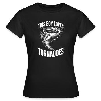 Dictons sur les tornades Tornades Drôle de cadeau de tornade - T-shirt Femme - noir - Devant - AI Model Female 172 dark (172cm)