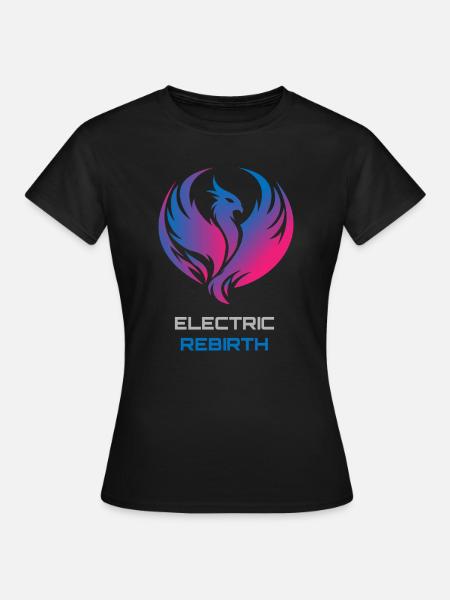Phoenix Neon - Frauen T-Shirt - Schwarz
