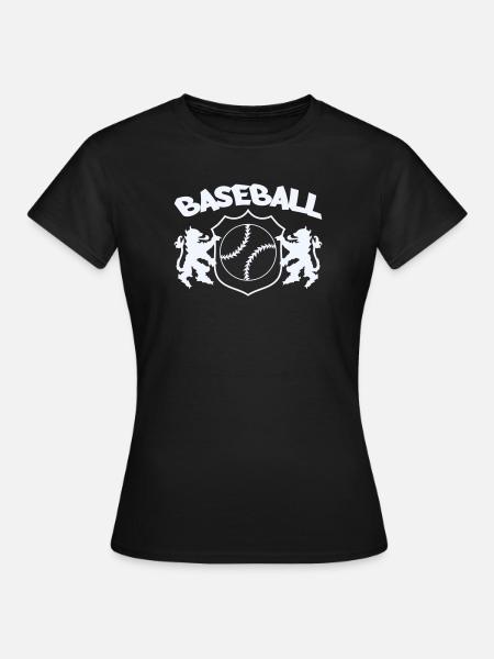 Baseball Wappen - Frauen T-Shirt - Schwarz