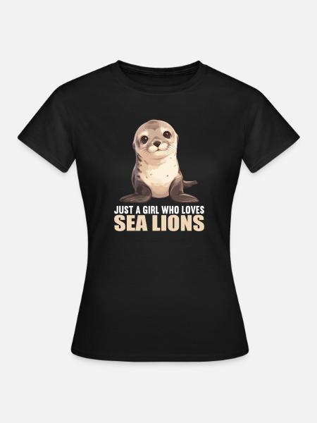 Seelöwen Seelöwe - Frauen T-Shirt - Schwarz