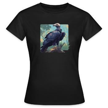 Vulture - Women's T-Shirt - black - Front - AI Model Female 172 dark (172cm)