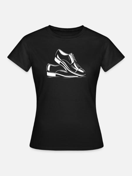 Coole Lackschuhe – Stilvolles Fashion Design - Frauen T-Shirt - Schwarz