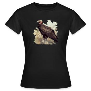 Geier - Frauen T-Shirt - Schwarz - Vorne - AI Model Female 172 dark (172cm)