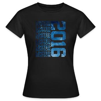 LIMITED EDITION 2016 10 JAHRE 10. GEBURTSTAG - Frauen T-Shirt - Schwarz - Vorne - AI Model Female 172 dark (172cm)