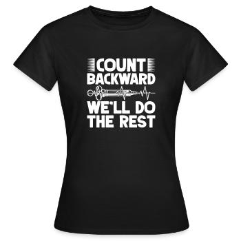 Anesthesiologist Count Backward Anesthesia - Women's T-Shirt - black - Front - AI Model Female 172 dark (172cm)