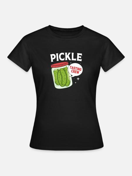 Essiggurke Gurke Gurken - Frauen T-Shirt - Schwarz